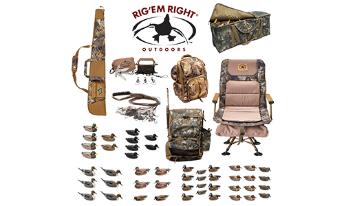 Rig em Right Prize Package - decoys, bags, chair, gun sling