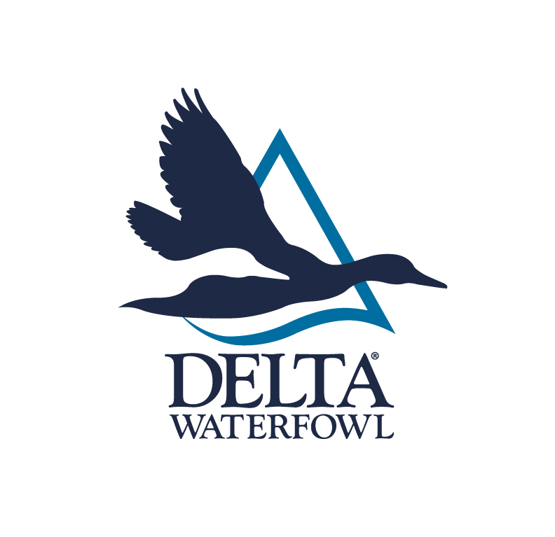 The Delta Waterfowl logo is seen on white.